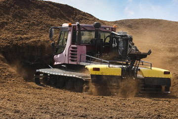 Fototapeta premium Special machine for peat extraction