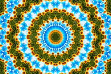 Abstract kaleidoscope pattern background