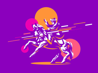 Napoleon on horseback. 