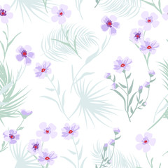 Obraz na płótnie Canvas Seamless pattern floral. Vector background.