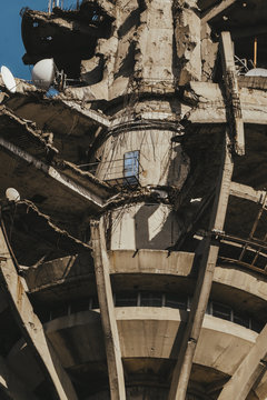Destoyed TV Tower/detail.