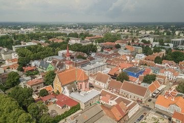 Fototapeta na wymiar Aerial view of Parnu