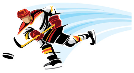 Fototapeta premium Hockey player