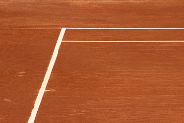 Pista de tierra batida de tenis