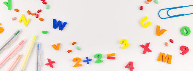 Back to school concept with office supplies