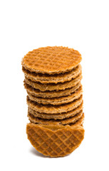 Dutch waffles isolated