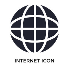 internet icon on white background. Modern icons vector illustration. Trendy internet icons
