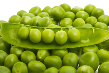 green peas isolated