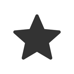 Star icon symbol isolated on white background for your web site design, star logo, app, UI. Star icon in trendy flat style. Vector illustration.
