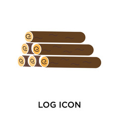 log icon on white background. Modern icons vector illustration. Trendy log icons