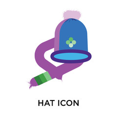hat icon on white background. Modern icons vector illustration. Trendy hat icons