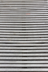 Obraz premium Strips of metal forming a bench forming an interesng line pattern