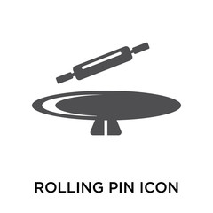 rolling pin icon on white background. Modern icons vector illustration. Trendy rolling pin icons