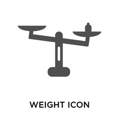 weight icon on white background. Modern icons vector illustration. Trendy weight icons