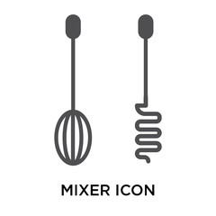 mixer icon on white background. Modern icons vector illustration. Trendy mixer icons