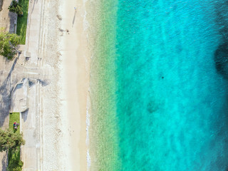 Aerial Shot of Shark Beach in Sydney #1
