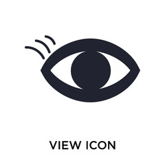 view icon on white background. Modern icons vector illustration. Trendy view icons