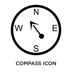 compass icon isolated on white background. Simple and editable compass icons. Modern icon vector illustration.