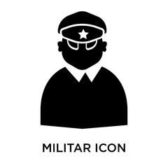 militar icon isolated on white background. Simple and editable militar icons. Modern icon vector illustration.