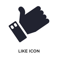 like icon on white background. Modern icons vector illustration. Trendy like icons