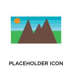 placeholder icon isolated on white background. Simple and editable placeholder icons. Modern icon vector illustration.