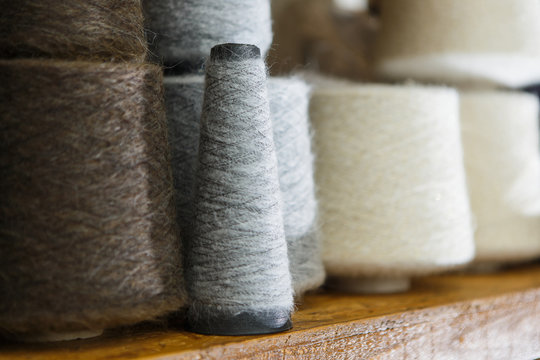 Different color skeins
