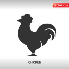 Fototapeta na wymiar chicken vector icon