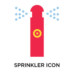sprinkler icon isolated on white background. Simple and editable sprinkler icons. Modern icon vector illustration.