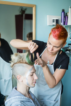 Preparations For The Hair Show