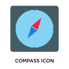 compass icon isolated on white background. Simple and editable compass icons. Modern icon vector illustration.