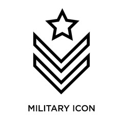 military icon isolated on white background. Simple and editable military icons. Modern icon vector illustration.