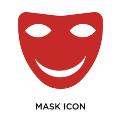 mask icon isolated on white background. Simple and editable mask icons. Modern icon vector illustration.
