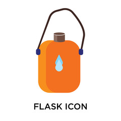 flask icon on white background. Modern icons vector illustration. Trendy flask icons