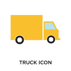 truck icon isolated on white background. Simple and editable truck icons. Modern icon vector illustration.