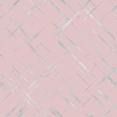 Abstract geometric silver striped seamless pattern