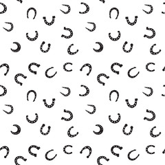 Horseshoe Seamless Pattern Background
