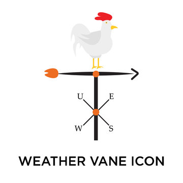 weather vane icon isolated on white background. Simple and editable weather vane icons. Modern icon vector illustration.