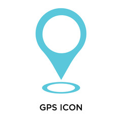 gps icon isolated on white background. Simple and editable gps icons. Modern icon vector illustration.