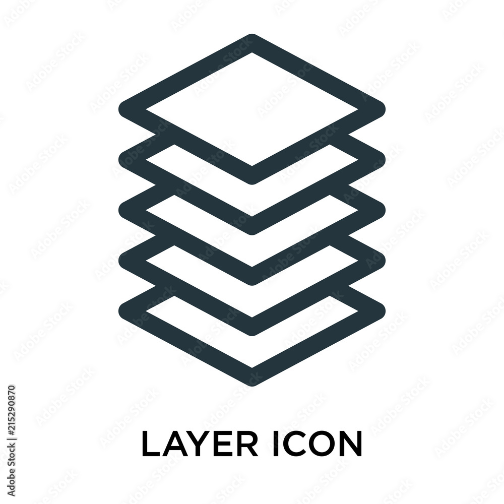 Poster layer icon isolated on white background. modern and editable layer icon. simple icons vector illustr