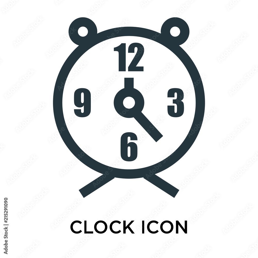 Poster clock icon isolated on white background. modern and editable clock icon. simple icons vector illustr
