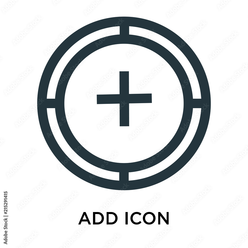 Poster add icon isolated on white background. modern and editable add icon. simple icons vector illustratio
