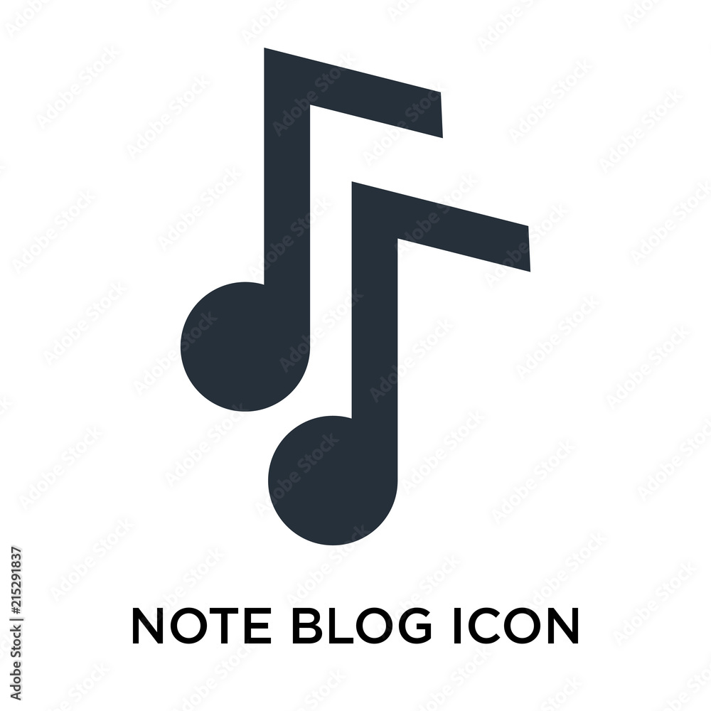 Poster note blog icon isolated on white background. modern and editable note blog icon. simple icons vector