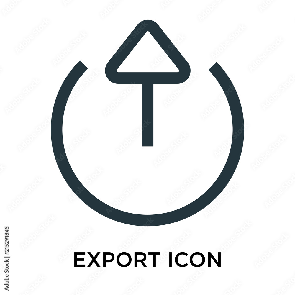 Poster export icon isolated on white background. modern and editable export icon. simple icons vector illus