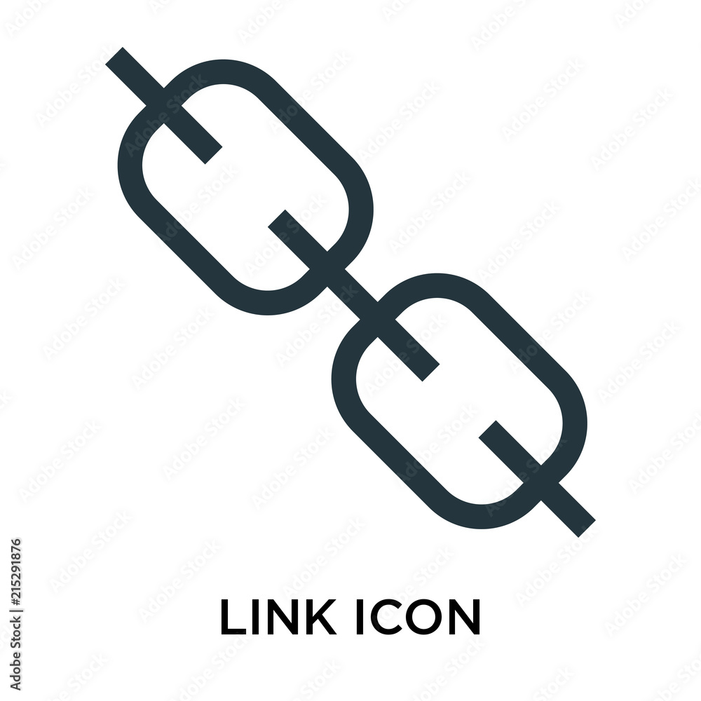 Poster link icon isolated on white background. modern and editable link icon. simple icons vector illustrat
