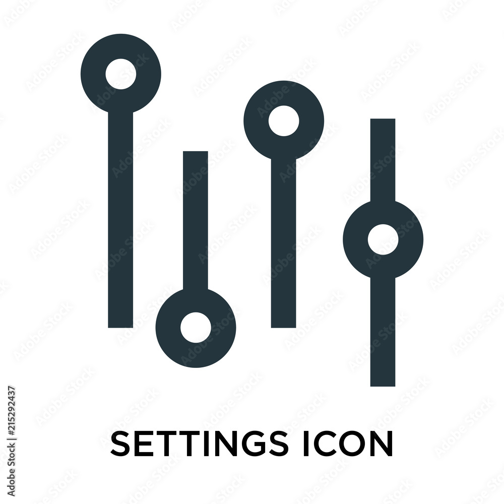 Poster settings icon isolated on white background. modern and editable settings icon. simple icons vector i