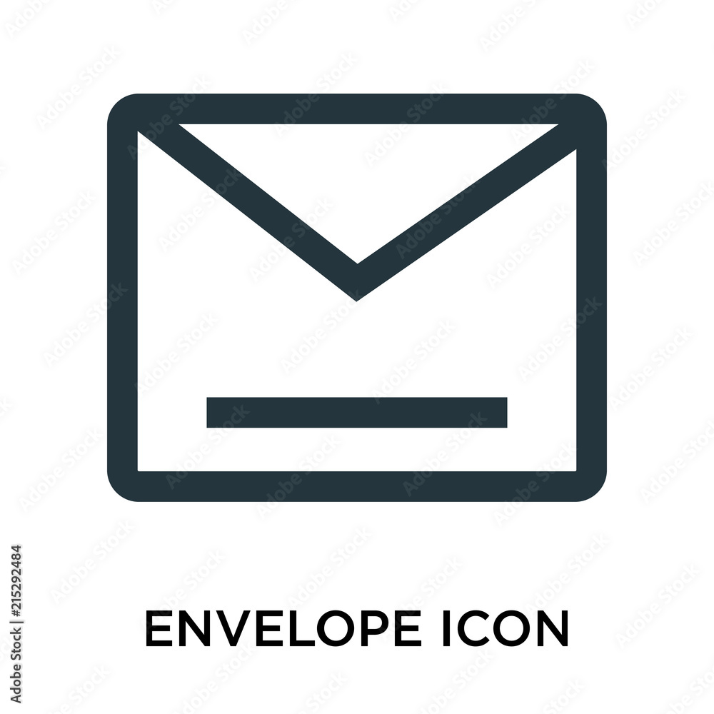 Poster envelope icon isolated on white background. modern and editable envelope icon. simple icons vector i