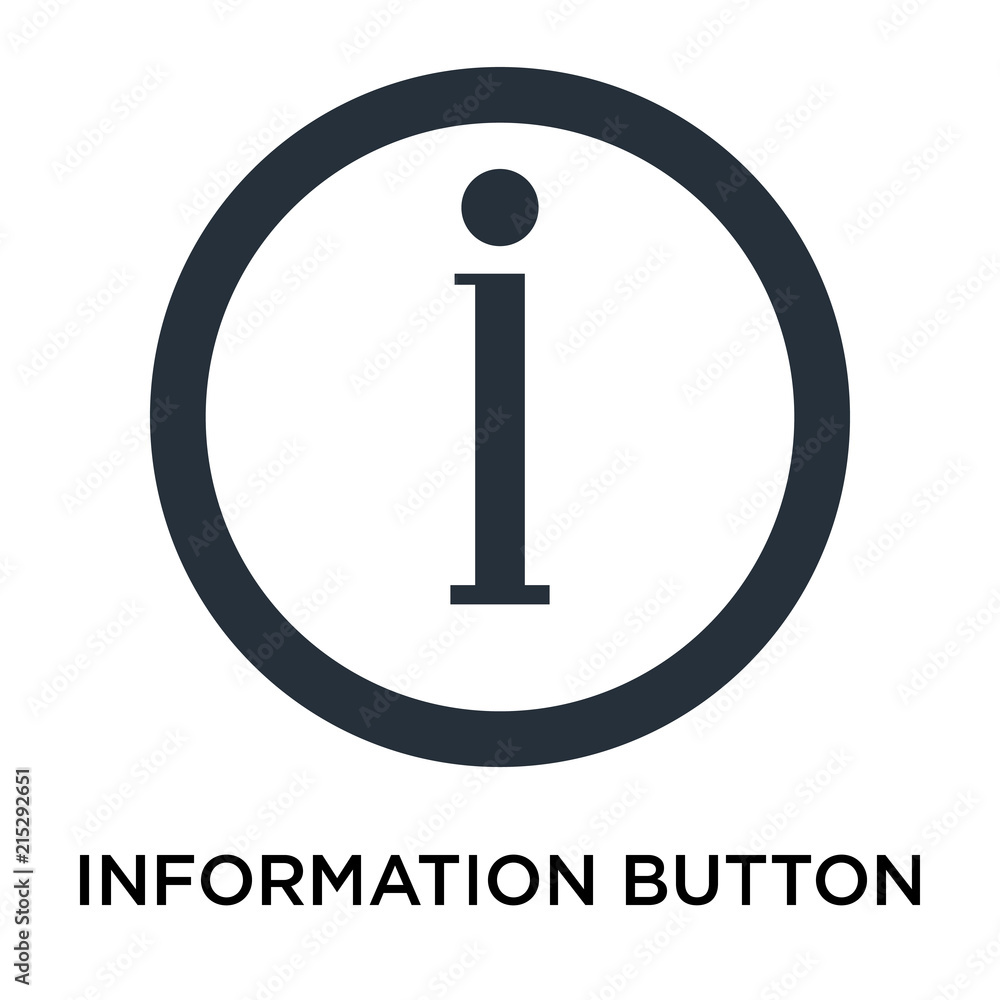 Poster information button icon isolated on white background. modern and editable information button icon. s