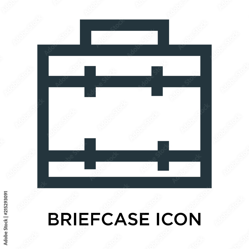 Poster briefcase icon isolated on white background. modern and editable briefcase icon. simple icons vector