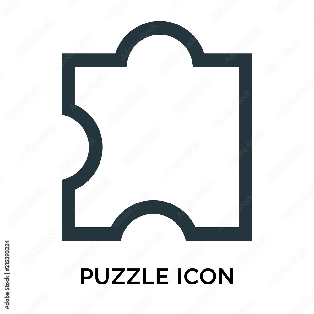 Poster puzzle icon isolated on white background. modern and editable puzzle icon. simple icons vector illus