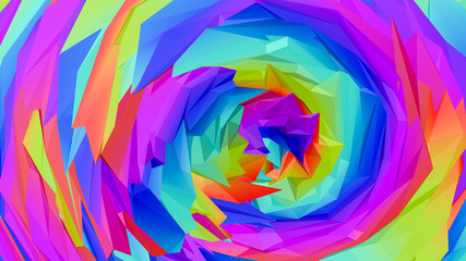 multicolored three-dimensional abstract background